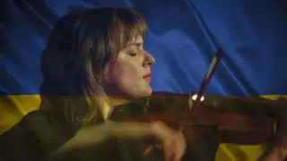 La violinista ucraniana Teresa Plyvka.