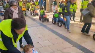 Tractorada infantil por las calles de Huesca