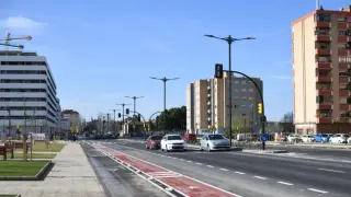 carril rojo reforma avenida de cataluna gsc1