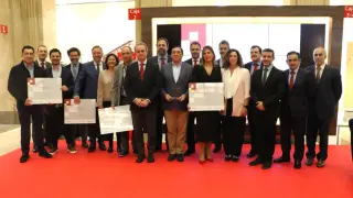 Premiados en los premios Pyme del Año de Zaragoza en 2023.