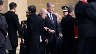 Reencuentro del rey emérito, Juan Carlos I, y su hijo, el rey Felipe VI