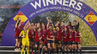 La selección femenina, campeona de la Liga de Naciones tras ganar 2-0 a Francia