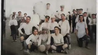 La foto más antigua de un equipo de Lalueza, que data de 1924.
