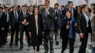 Don Felipe y doña Letizia en la inauguración de ARCO