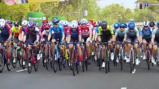Una imagen de la pasada edición de la vuelta ciclista femenina a España.