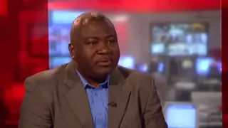 Guy Goma durante la entrevista en la BBC.