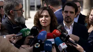 Isabel Díaz Ayuso en su visita a Barcelona..DAVID ZORRAKINO - EUROPA PRESS..12/03/2024 [[[EP]]]