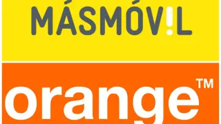 Logos de Orange y MásMóvil.