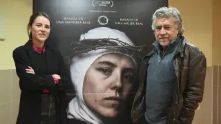 Antonio Chavarrías y Daniela Brown, este miércoles en los cines de Huesca.