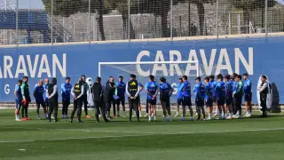 Fotos del segundo entrenamiento de Víctor Fernández con el Real Zaragoza