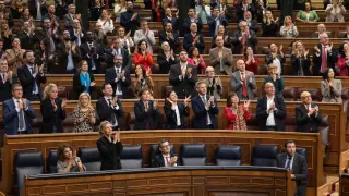 El Congreso de los Diputados durante la sesión plenaria de este jueves.
