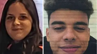Helena Magdalena C. S. y Mohamed Amin S. R., dos adolescentes desaparecidos esta semana en Zaragoza.