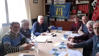 Miembros de Crefco y Creloc reunidos en Sabiñánigo el pasado lunes.