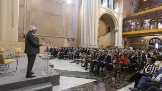 Acto de celebración de los 40 años de Sodiar en el Salón de la Corona del Gobierno de Aragón