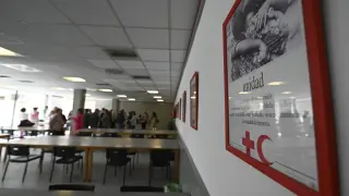 Jornada de puertas abiertas en el nuevo centro para refugiados de Cruz Roja en Huesca.