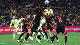 Partido España-Colombia, amistoso de selecciones, en el estadio de Londres