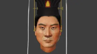 Reconstrucción facial del emperador Wu, étnicamente Xianbei.