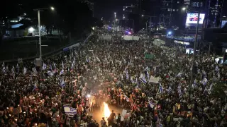 Hostages' release protest rally in Tel Aviv