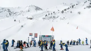 Imágenes de Cerler, Formigal y Candanchú este fin de semana.