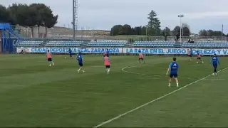 En vídeo: partidillo del Real Zaragoza ante el juvenil con victoria por 3-1