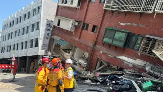 Daños causados por el terremoto en Hualien