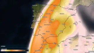 Según la previsión de Meteored, la masa de aire cálido cargada de polvo cruzará España.