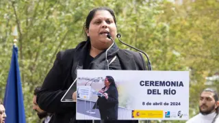 Carmen Dual interviene en Madrid en la celebración del Día Internacional del Pueblo Gitano