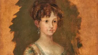 El boceto de la infanta María Isabel de Borbón de Goya que se subasta.
