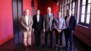 Jesús Arauzo, Iciar Alfaro, Elías Cueto, Gloria Cuenca y David González.