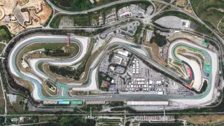 Foto área del circuito de Barcelona.