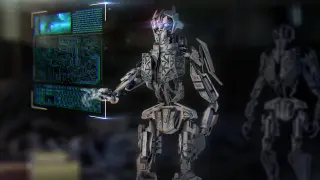Imagen de recurso de la recreación de un robot