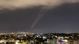 Disparos del escudo antimisiles israelí en Ashkelon