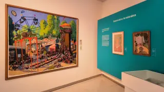 El espacio expositivo sobre la relación de Ramón Acín y la naturaleza está en la sala 8 del Museo de Huesca.