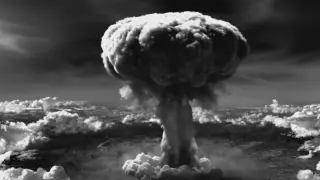 La bomba atómica que cayó sobre Hiroshima (Japón).