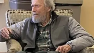 Captura de las imágenes de Clint Eastwood en redes sociales