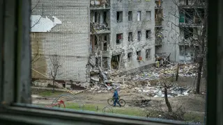 Edificio dañado por un ataque del Ejército de Rusia contra la ciudad de Chernígov, en el norte de Ucrania (archivo).. (Foto de ARCHIVO)..11/04/2022 [[[EP]]]