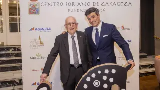Luis Larrodera, premiado este jueves en el Gran Hotel de Zaragoza.