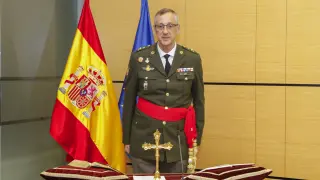 Toma de posesión del Inspector general de Sanidad de la Defensa, general Juan Antonio Lara Garrido en el Ministerio de Defensa.