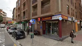 Administración de Lotería ubicada en la calle Ramón y Cajal de Cuarte de Huerva.