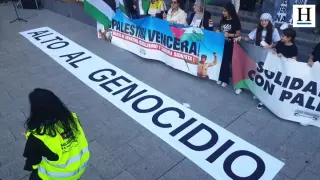 Concentración en solidaridad con Palestina en Zaragoza