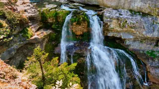 Esta es una de las tres cascadas que podemos descubrir en esta ruta por el Parque Nacional de Ordesa y Monte Perdido