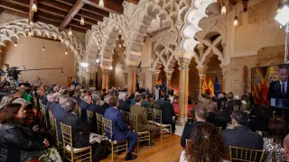Celebración del acto institucional por el Día de Aragón en el Palacio de la Aljafería.