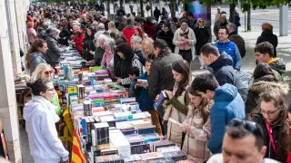La celebración del Día del Libro ha interesado a miles de zaragozanos.