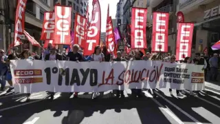 Manifestación del día 1 de mayo de 2023 en Zaragoza