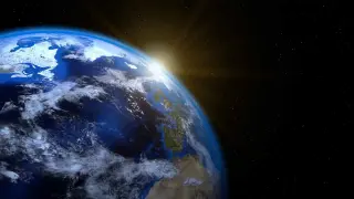 Vista del planeta Tierra.