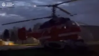 Ucrania destruye un helicóptero ruso en un aeródromo en Moscú.