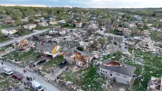 Omaha, en Nebraska, tras el paso del tornado.