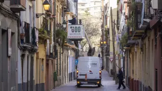 La calle de Ramón Pignatelli, en el Casco Histórico de Zaragoza.