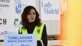 La presidenta de la Comunidad de Madrid, Isabel Díaz Ayuso, en un acto en Madrid