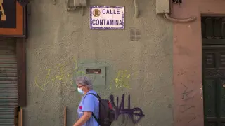 La disputa y la agresión se produjeron en la calle de Contamina de Zaragoza.